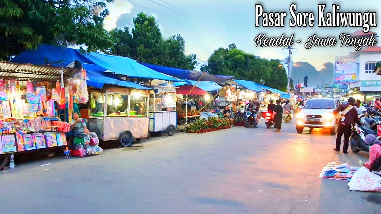 Suasana Pasar Sore Kaliwungu Kendal Jawa Tengah Menjelang Bulan Puasa | Kaliwungu Kota Santri