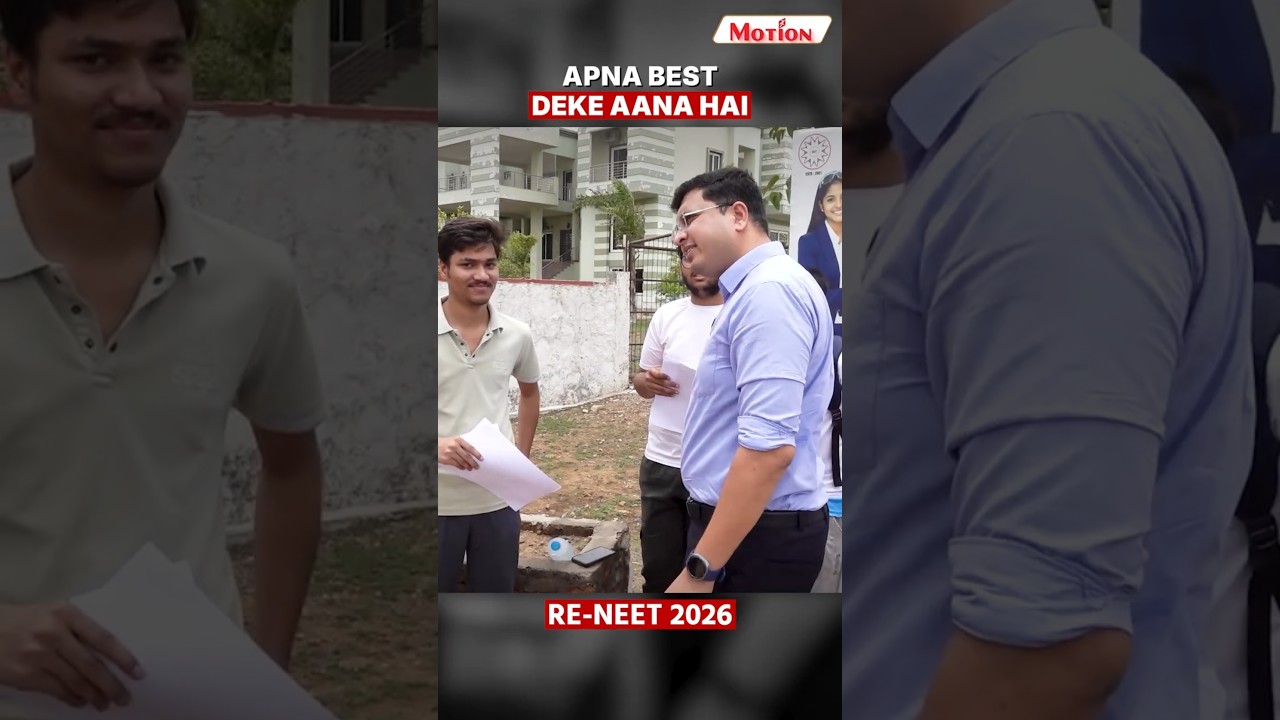 RE-NEET 2026: Always Give Your best💪| NV Sir Center Visit #reneet2026 #nvsir #strategy | Motion NEET
