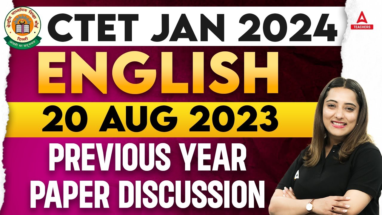 CTET English Previous Year Question Papers #1 | CTET English By Nidhi Arora