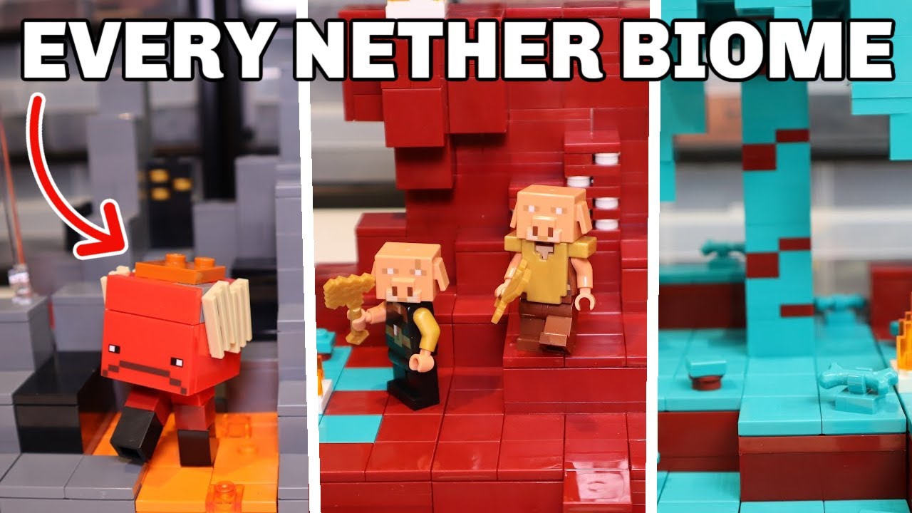 I BUILT EVERY NETHER BIOME in LEGO