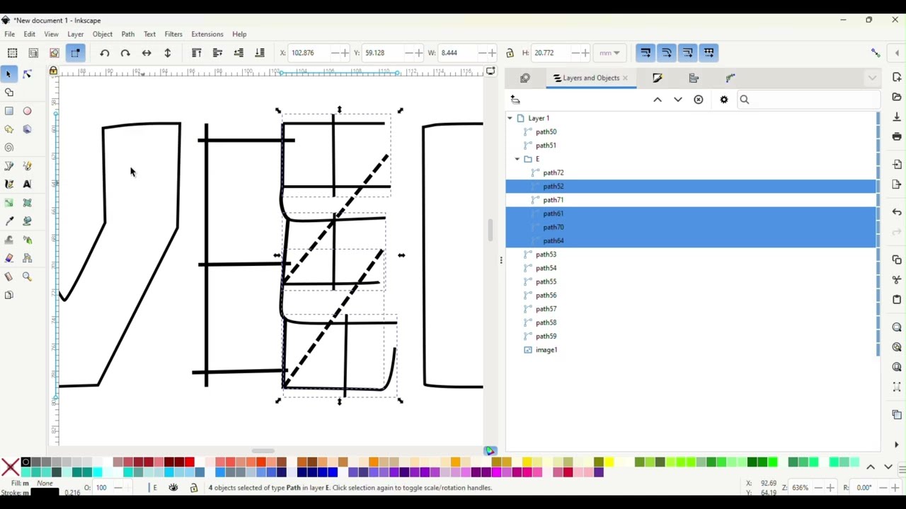 Inkstitch Satin Lettering From Trace Bitmap   Made with Clipchamp