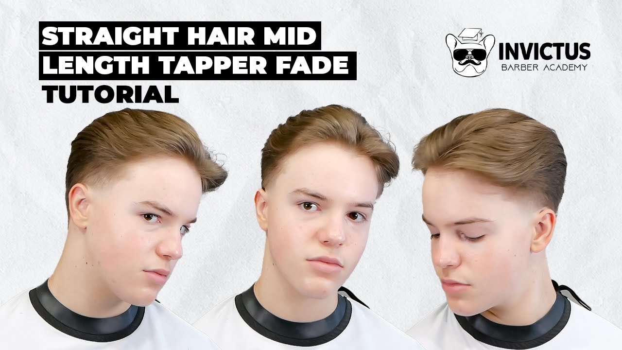 Hair tutorial | Straight Hair Mid Length Tapper Fade