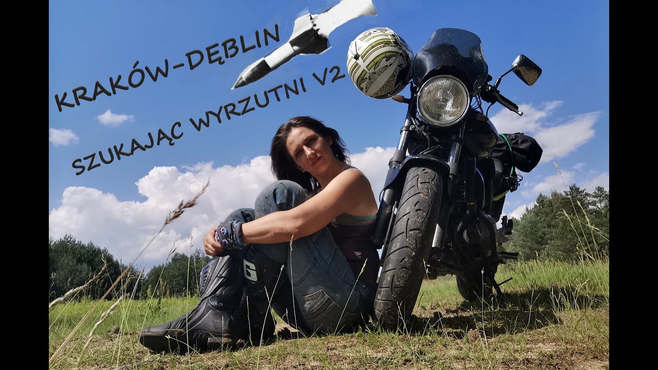 #07 Motogirl w drodze do Twierdzy Dęblin Honda CBF500 i wyrzutnia rakiet V2 Polska Motocyklowe trasy