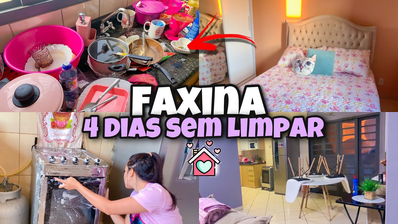 FAXINA😭 4 DIAS SEM LIMPAR A CASA, TINHA LOUÇA ATÉ NO TETO, LAVEI AS JANELAS