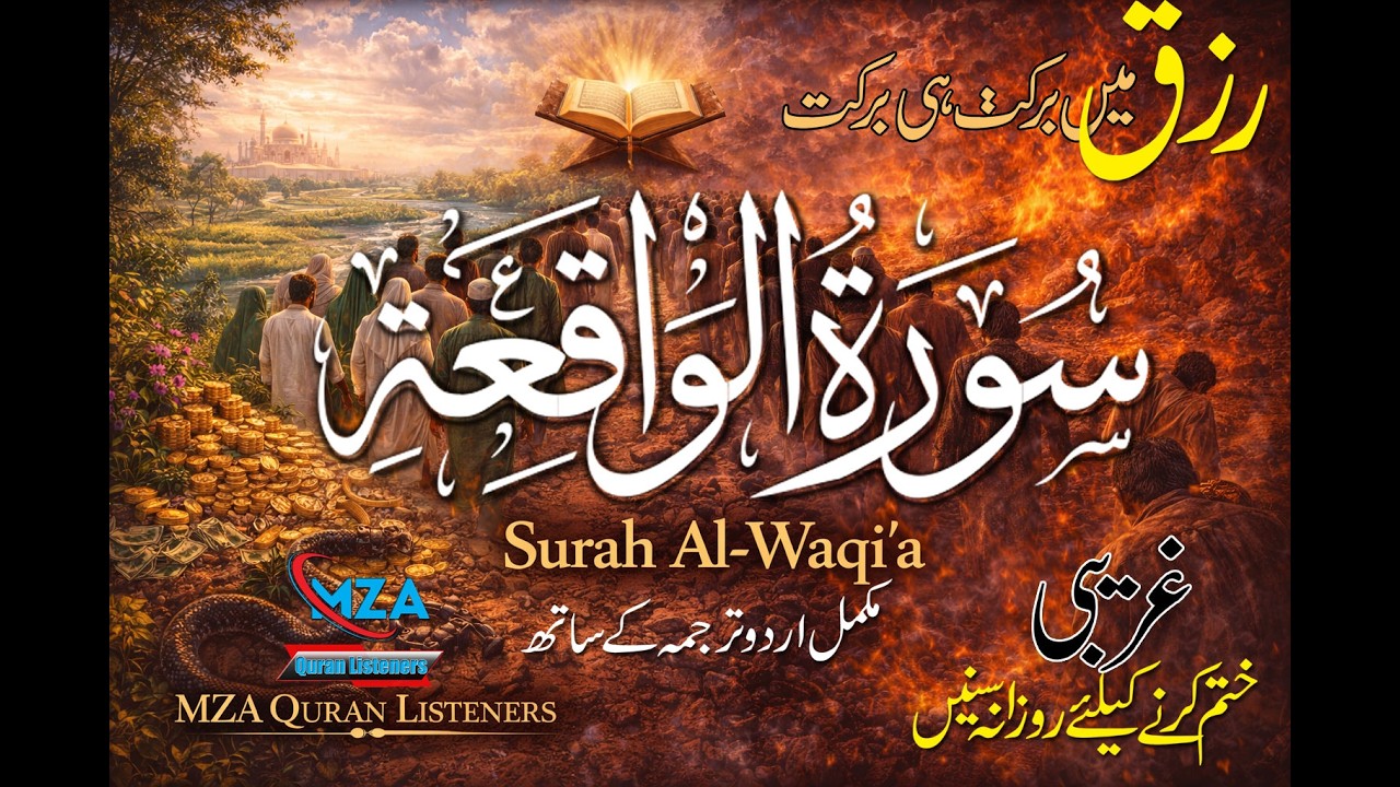 Surah Waqia Full Tilawat with Urdu Translation | سورۃ الواقعہ مکمل تلاوت | Quran Pak HD