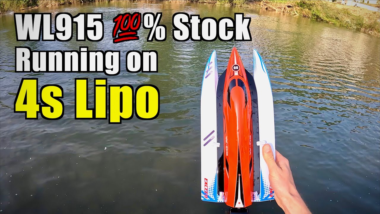 WL915 F1 RC Racing Boat Running 4s Lipo 💯% STOCK