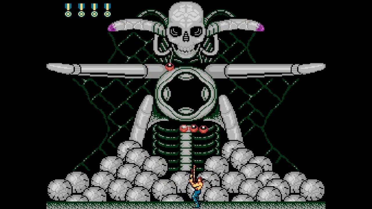 Contra Anniversary Collection: Contra Super C Area 7 - walkthrough/gameplay