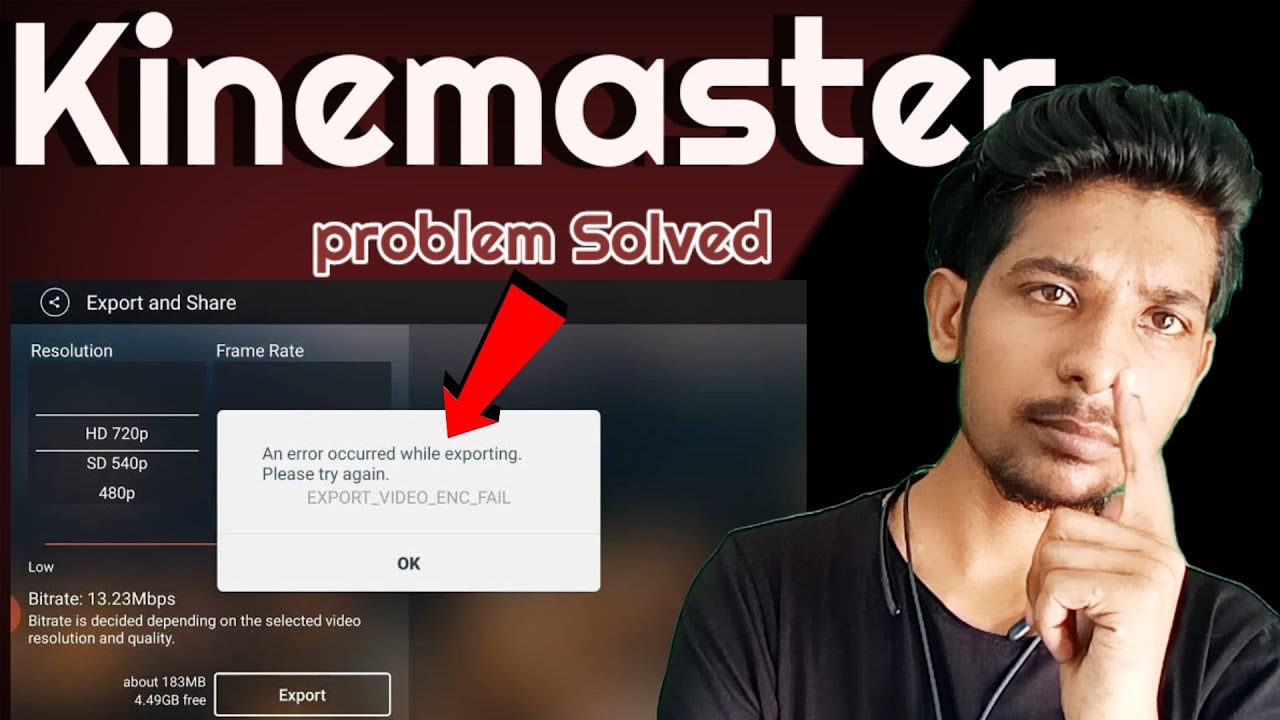 An error occurred while exporting kinemaster | Kinemaster Export Error
