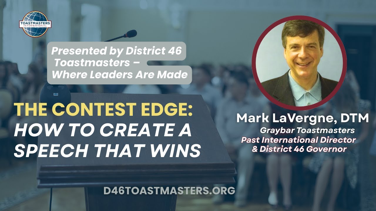 How to Write a Winning Contest Speech | Toastmasters Contest Tips 🎤✨