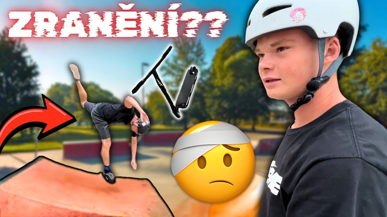 EXTRÉMNÍ PÁDY na KOLOBĚŽCE! 🤕 TOUR VYŠKOV 🇨🇿
