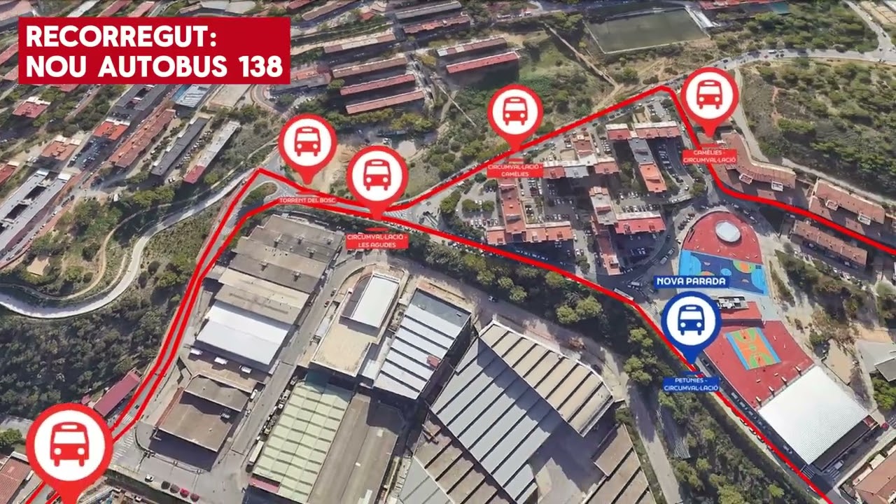 Nou recorregut de la línia de bus 138