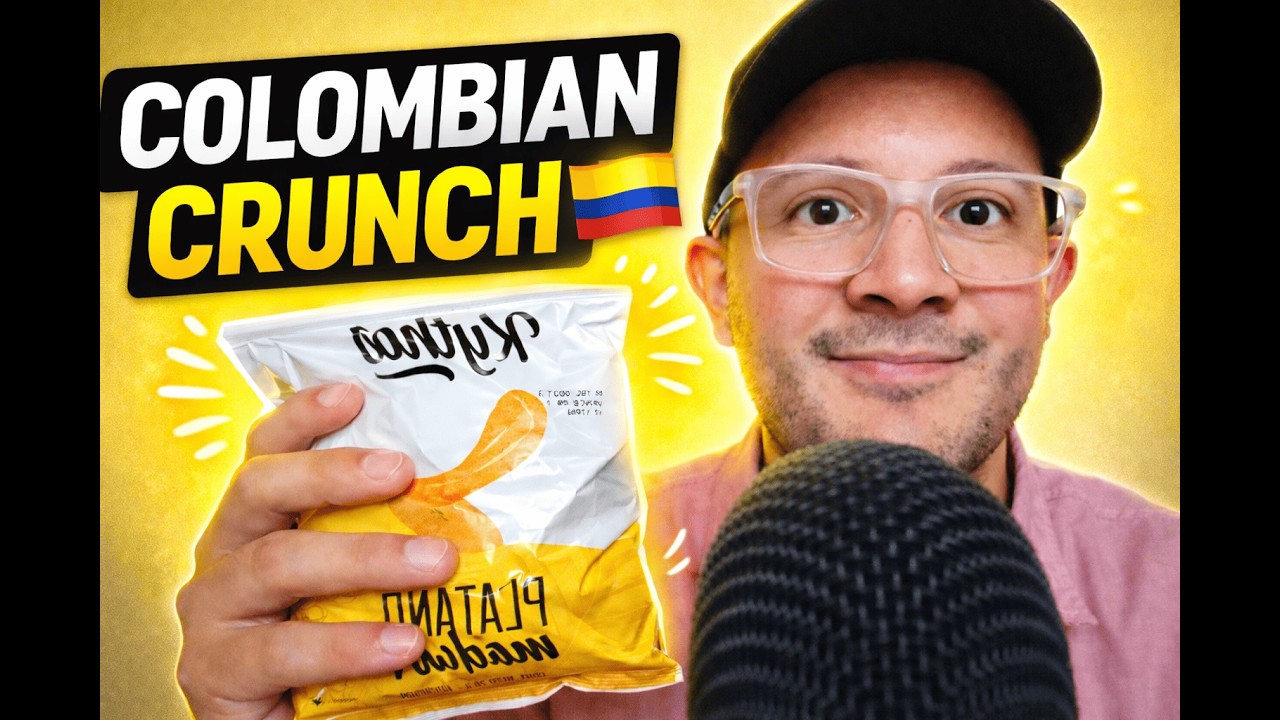 ASMR Trying Colombian Plantain Chips for the First Time