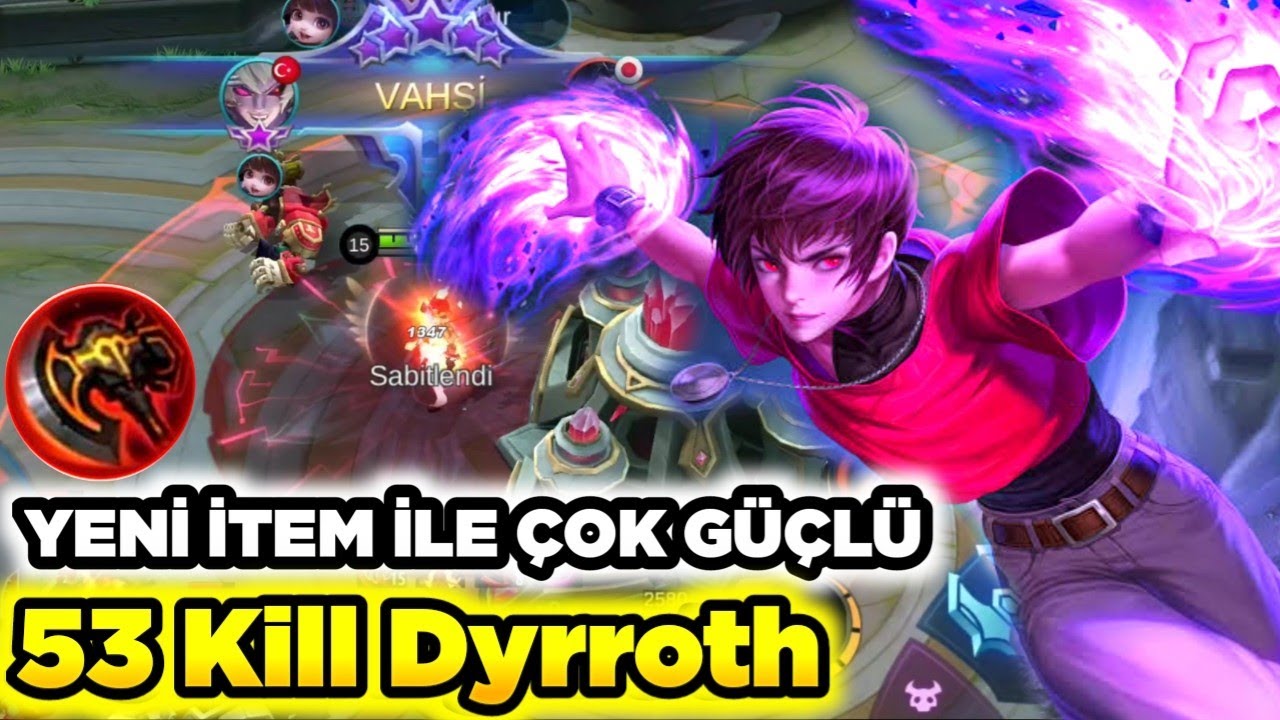 DYRROTH YENİ İTEM İLE YOK EDİYOR  ÇOK GÜÇLÜ HER EL PENTA Mobile Legends SENSEY