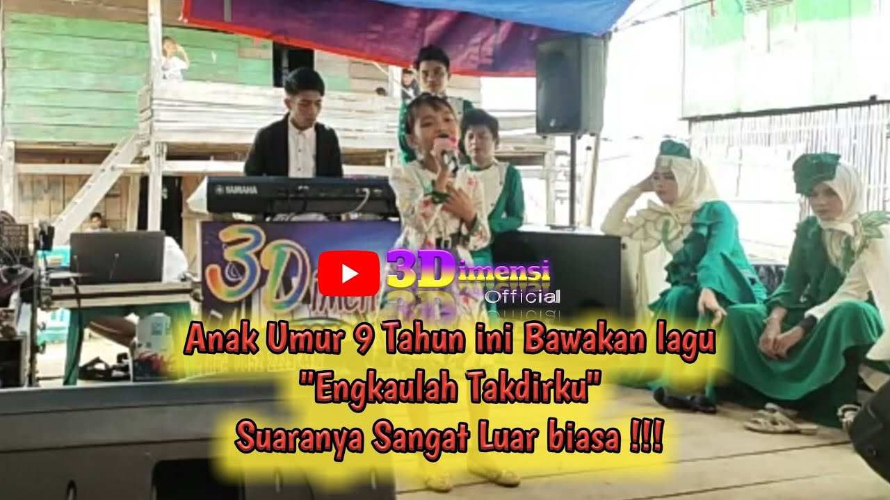 LUAR BIASA !!! Andi Zakirah Anak Umur 9 Tahun memiliki Suara Emas || Engkaulah Takdirku