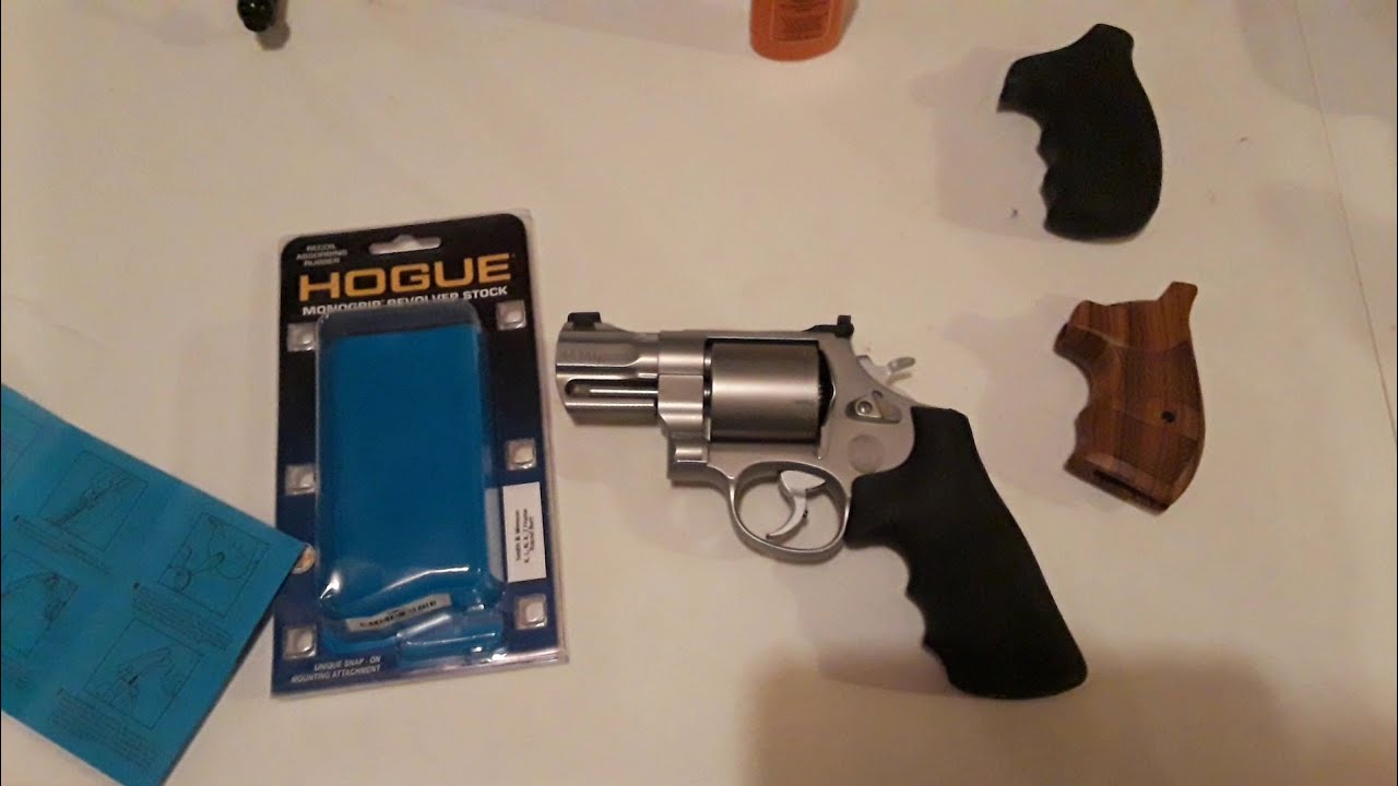 Grip Upgrade - Hogue Monogrip S&W 629 44 magnum Installation and Review