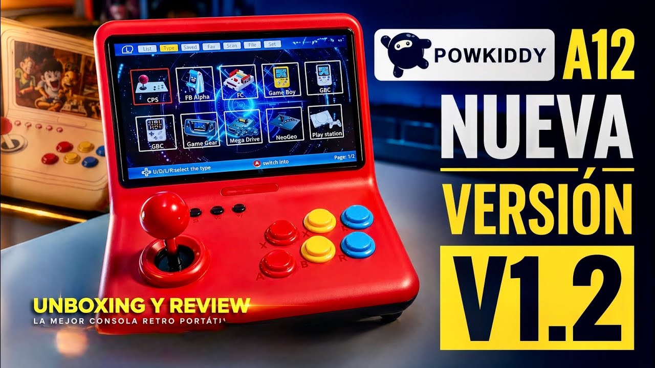 Powkiddy A12 Nueva Versión V1.2, Unboxing y Review