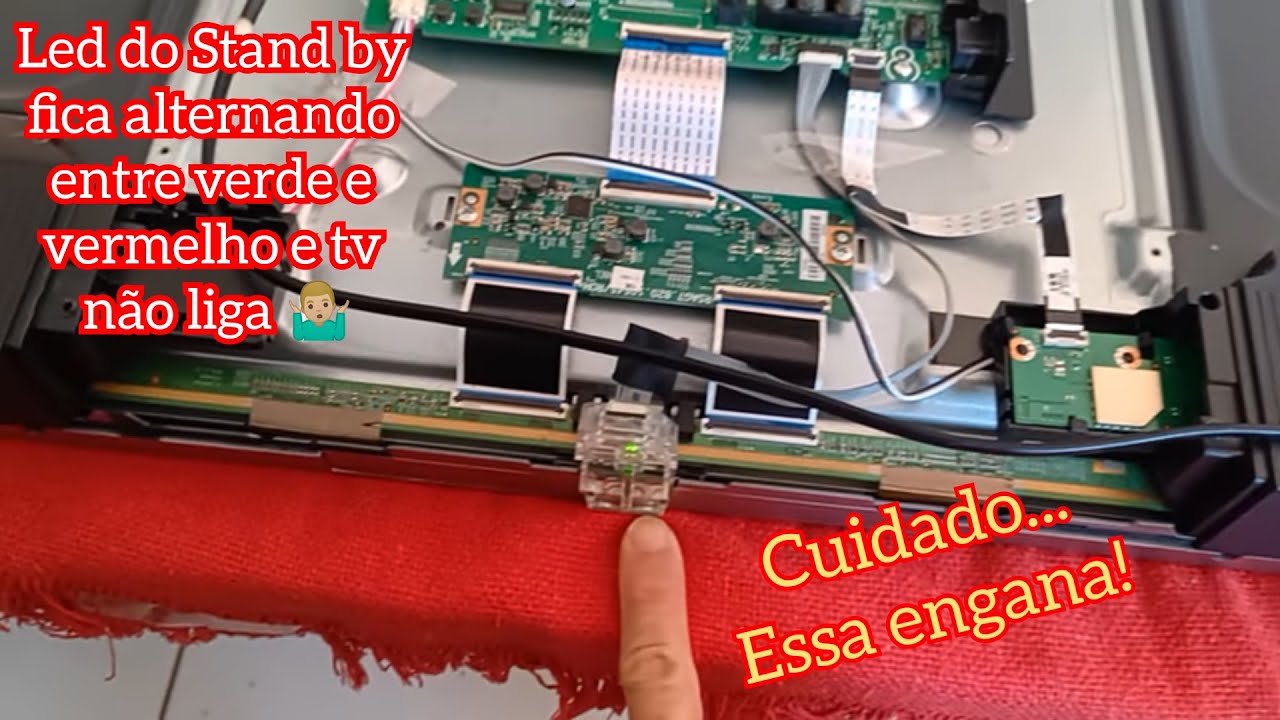 Tv Toshiba 55 polegadas 55C350KB, não o liga, tv pisca led verde e vermelho, logomarca tela escura