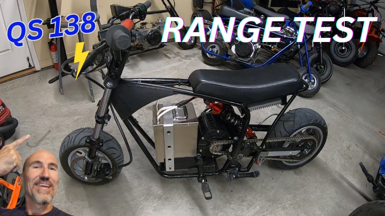 QS138 Electric Mini bike speed run and range test ?