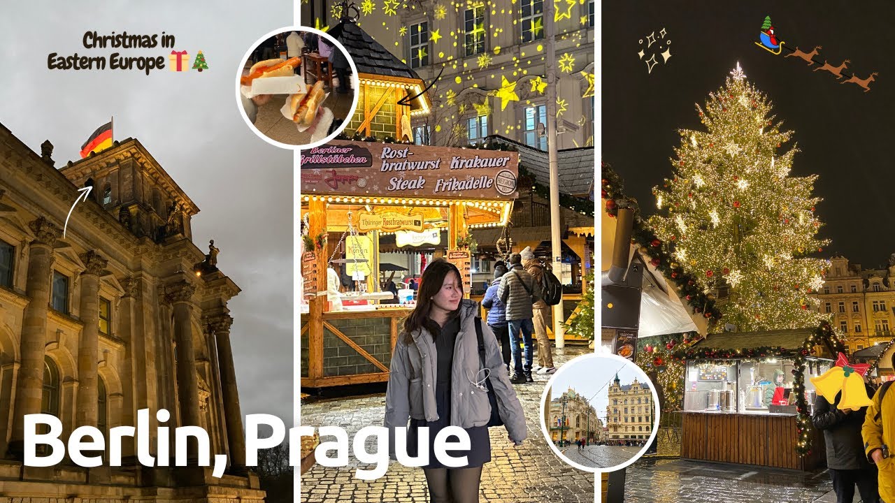 🇩🇪🇨🇿 travel vlog | chợ Giáng Sinh như truyện cổ tích ở Berlin & Prague 🎁🎄 giấc mơ thành hiện thực 💞✨