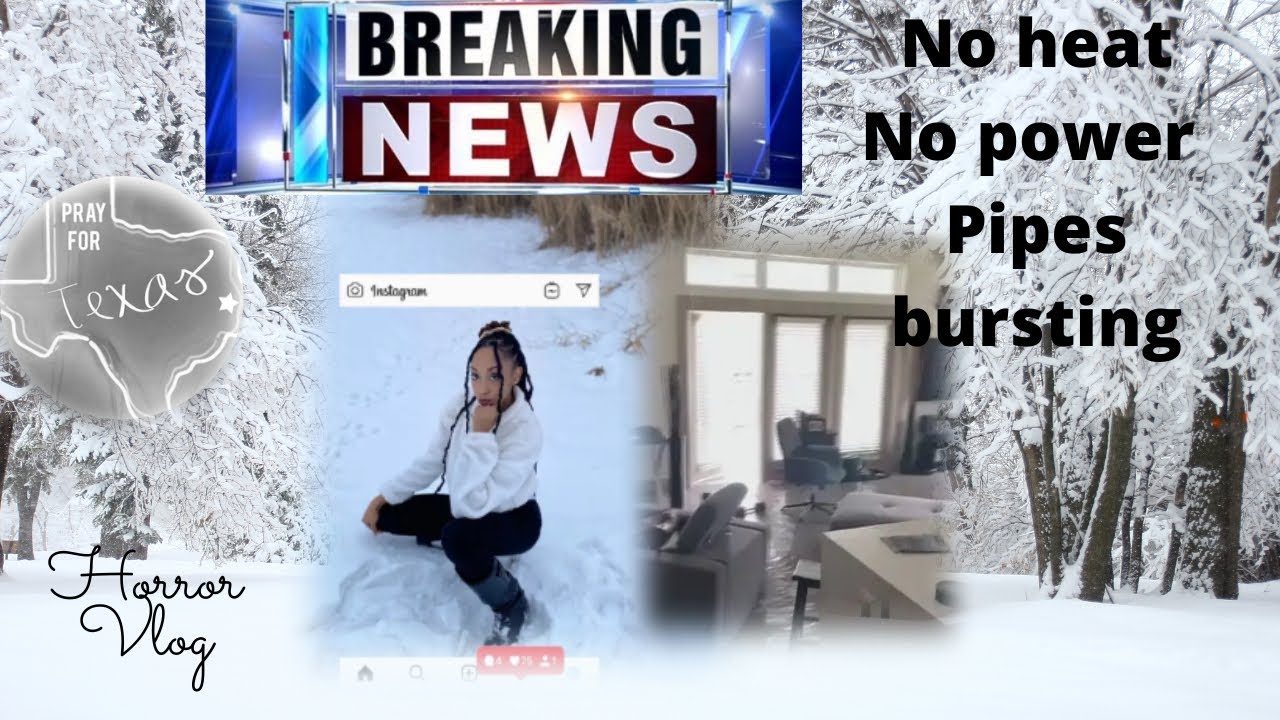 TEXAS WINTER STORM 2021|worst day ever my house flooded|+Vlog pt.1