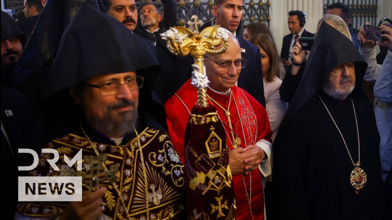 GRAND WELCOME: Pope Leo Arrives in Istanbul's Armenian Apostolic Cathedral | AK1Z