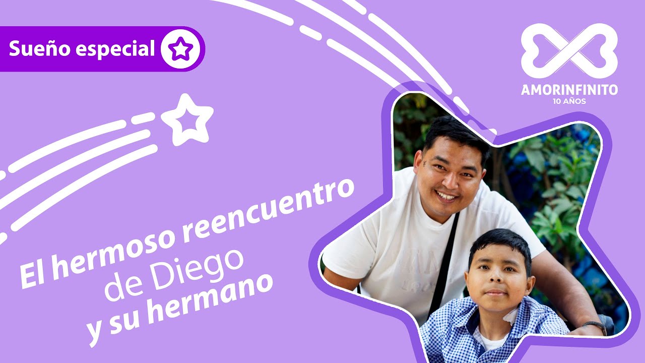 El m&aacute;s tierno reencuentro de Diego y su hermano - Fundaci&oacute;n Amorinfinito