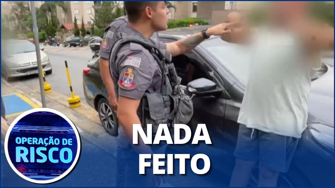 Homem tenta impedir apreensão de carro: “Em mim você não manda”