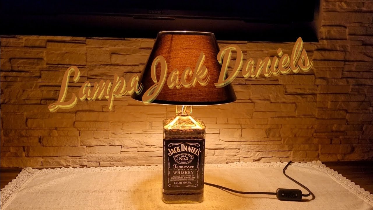 WYKONANIE LAMPY Z BUTELKI JACK DANIEL'S