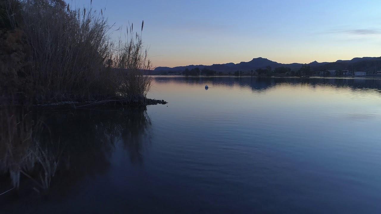 Drone Beats Sunrise at Cross Roads Public Campground-Colorado River Earp California