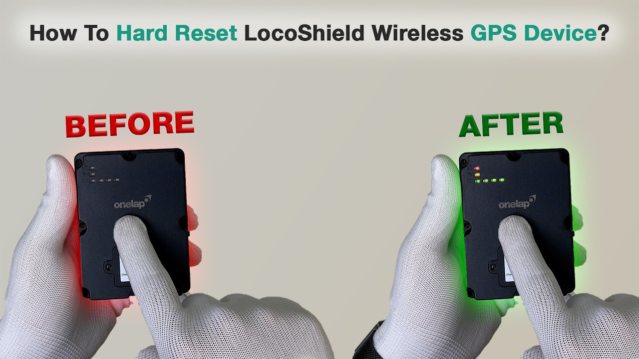 How to Hard Reset Onelap LocoShield Wireless GPS Device?
