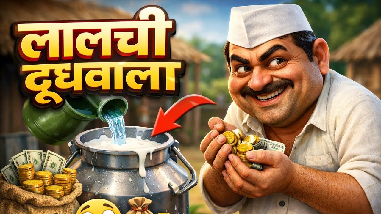लालची दूधवाला | LALCHI DOODHWALA | HINDI KAHANIYA | HINDI STORIES | HINDI KAHANI | MORAL BEDTIME