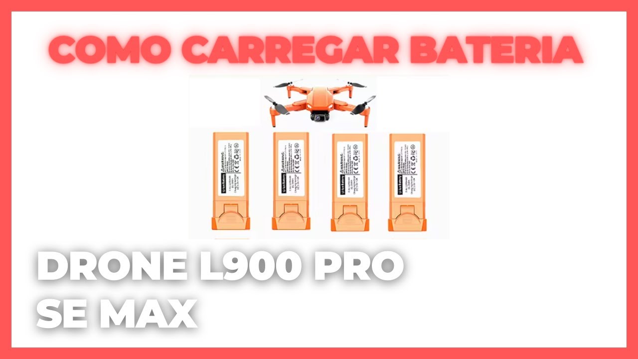 Como Carregar baterias do drone L900 Pro SE MAX