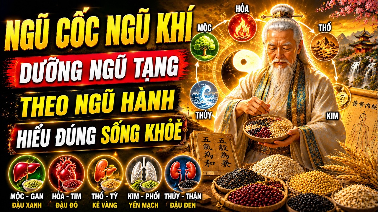 GIẢI MÃ BÍ MẬT: NGŨ CỐC – NGŨ KHÍ – DƯỠNG NGŨ TẠNG✨ Dinh dưỡng Nuôi sinh mệnh – Sống khỏe, sống an