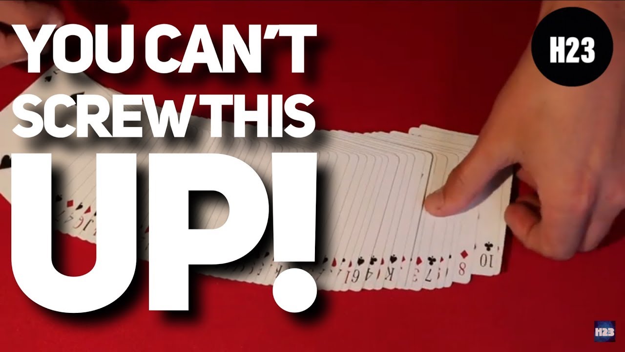 Simplest Card Trick You Can't Screw Up!