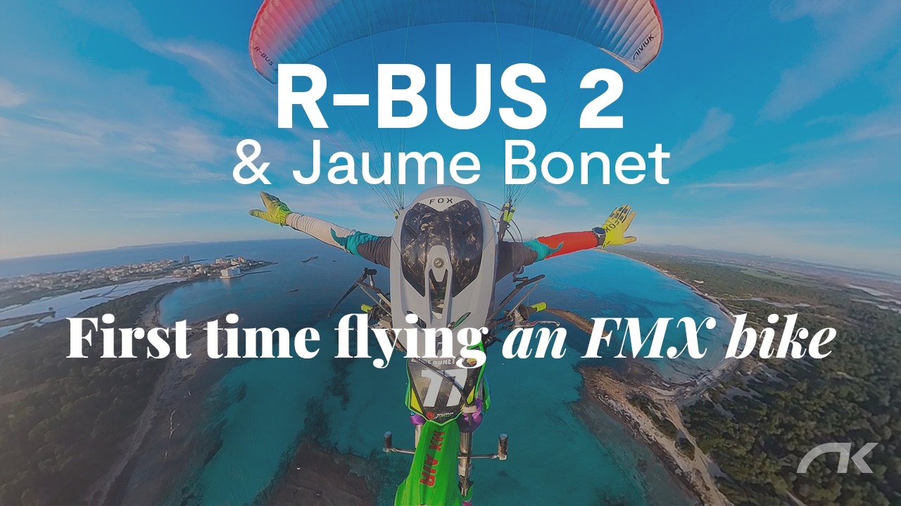 First time flying an FMX bike | R-Bus 2 paramotor | NK pilot Jaume Bonet | Niviuk Paragliders