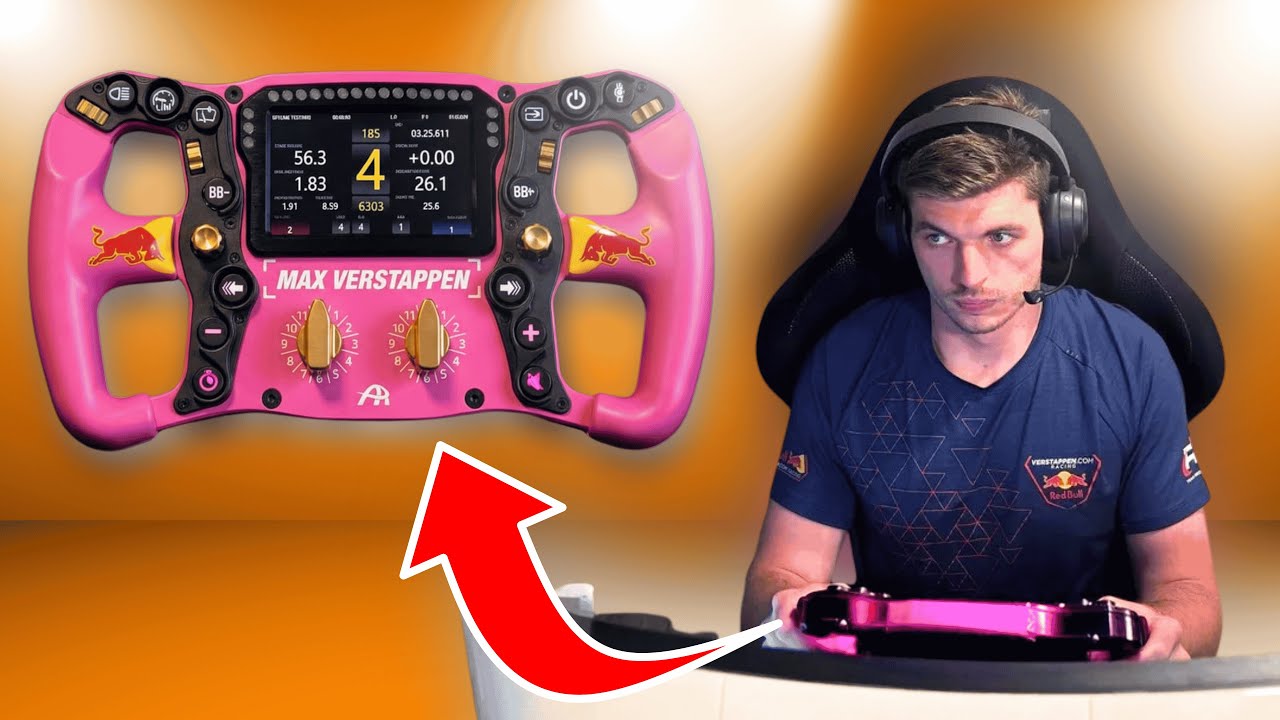 Why Max Verstappen Uses This SPECIFIC Wheel For Sim Racing!
