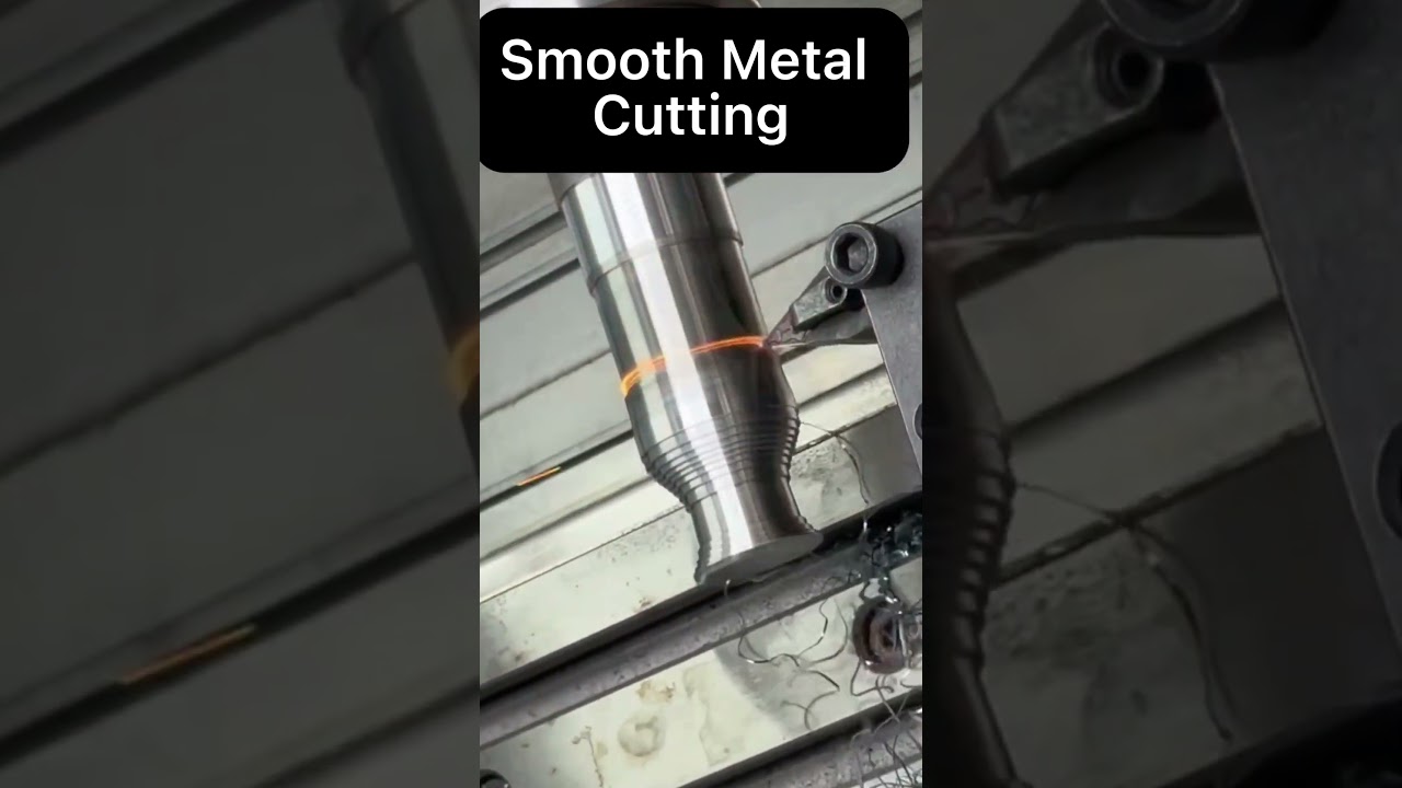 Heavy metal shaft cutting in Cnc machine cutter
