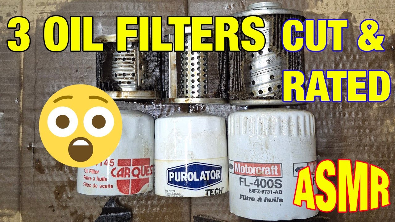 3 oil filters cut, rated. 1 clear loser!