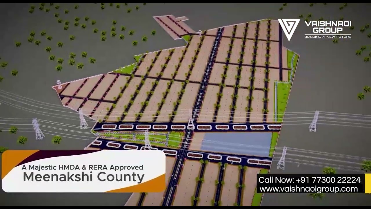 Sri Meenakshi County - Shankarpally- Residential Plots - HMDA and TSRERA Approved layout