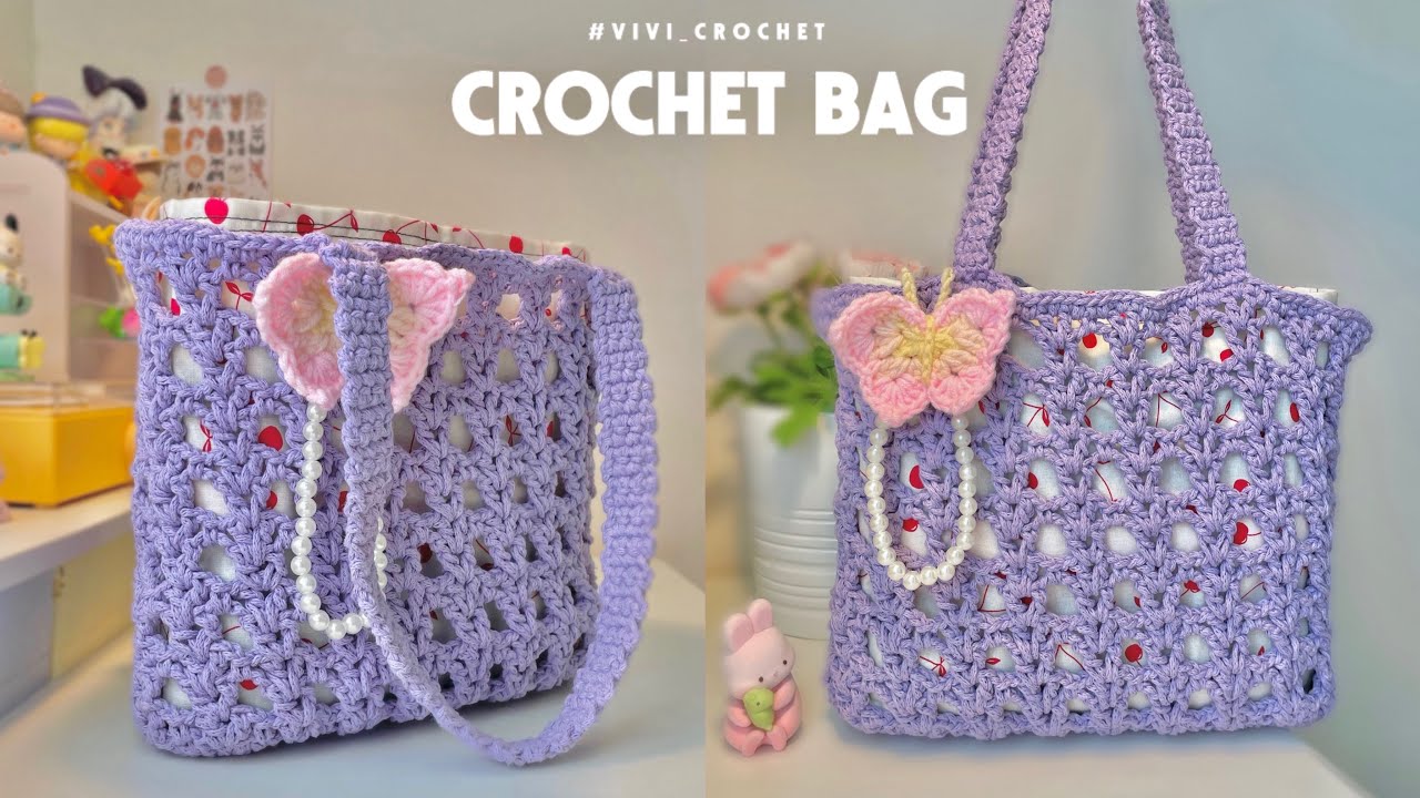How To Crochet Bag | Simple Crochet Bag✨
