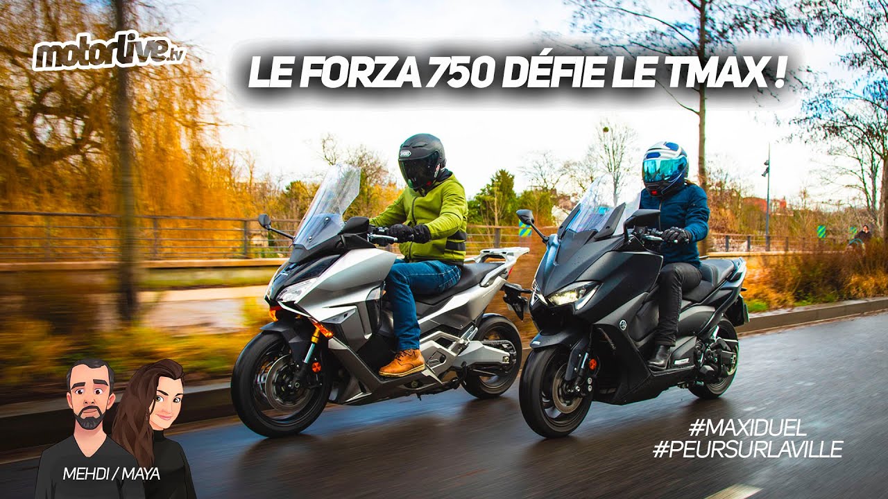 HONDA FORZA 750 vs YAMAHA TMAX 560 l DUEL MOTORLIVE