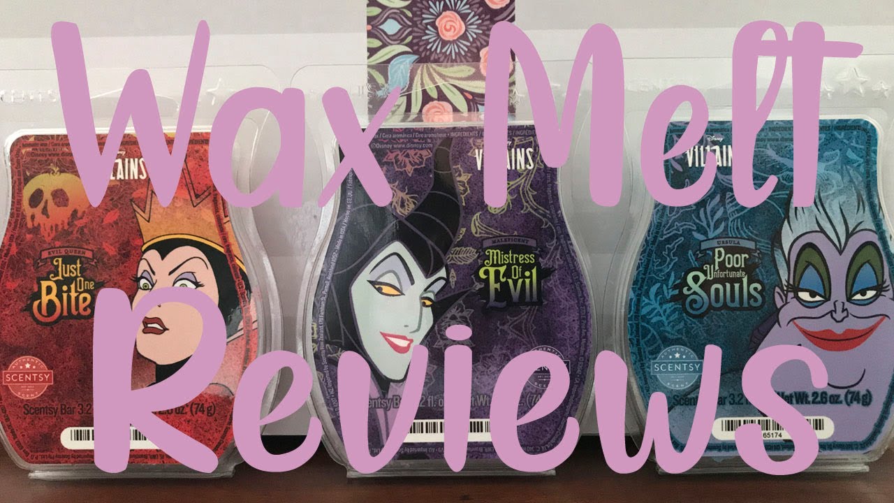 Scentsy Wax Melt Reviews - Limited Edition Disney Villians Bars | Maleficent, Evil Queen, and Ursula