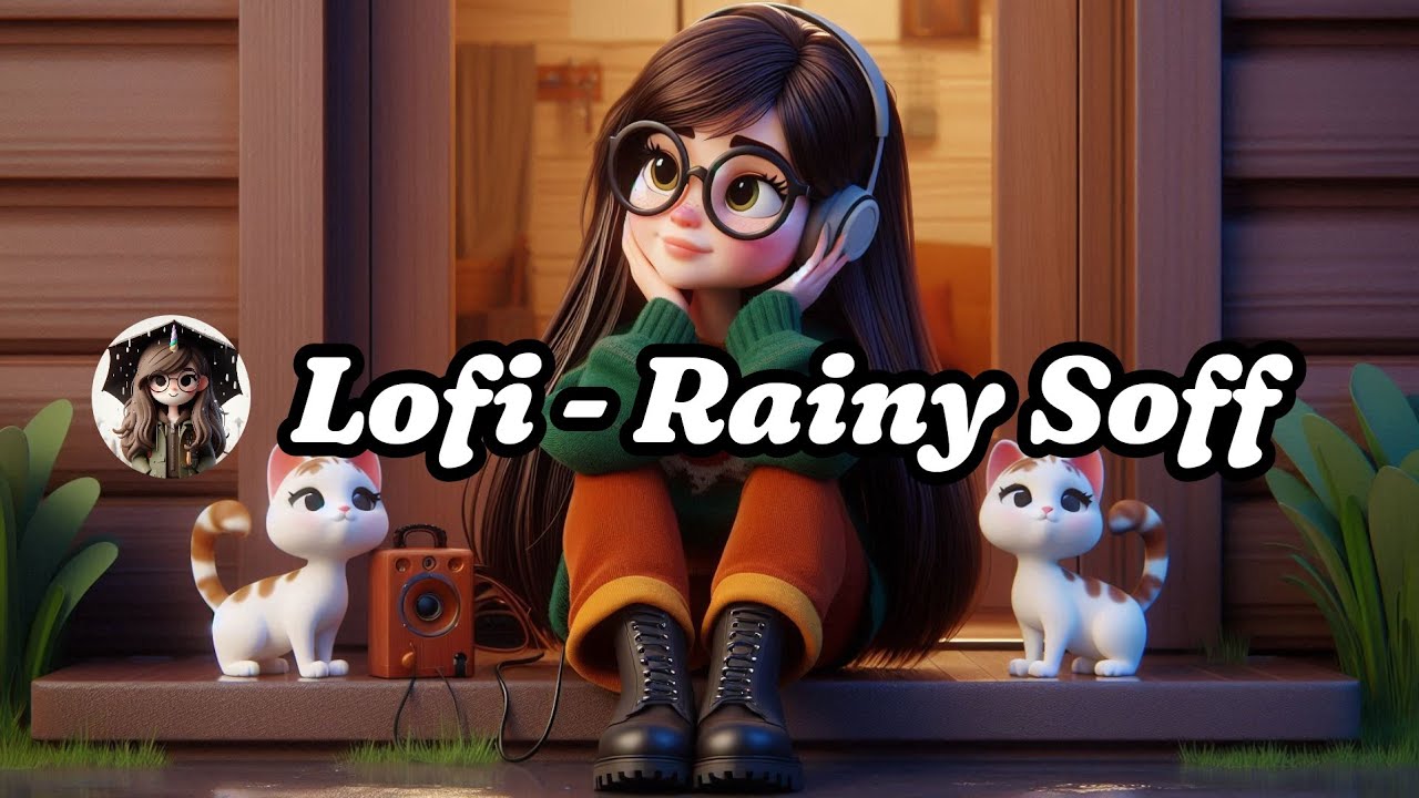 Lofi with Rainy Soff 🌱- Fresh Morning Rain & Jazz Instrumental 🎶for Chill 🎧Creativity 🎨 Study ✏️