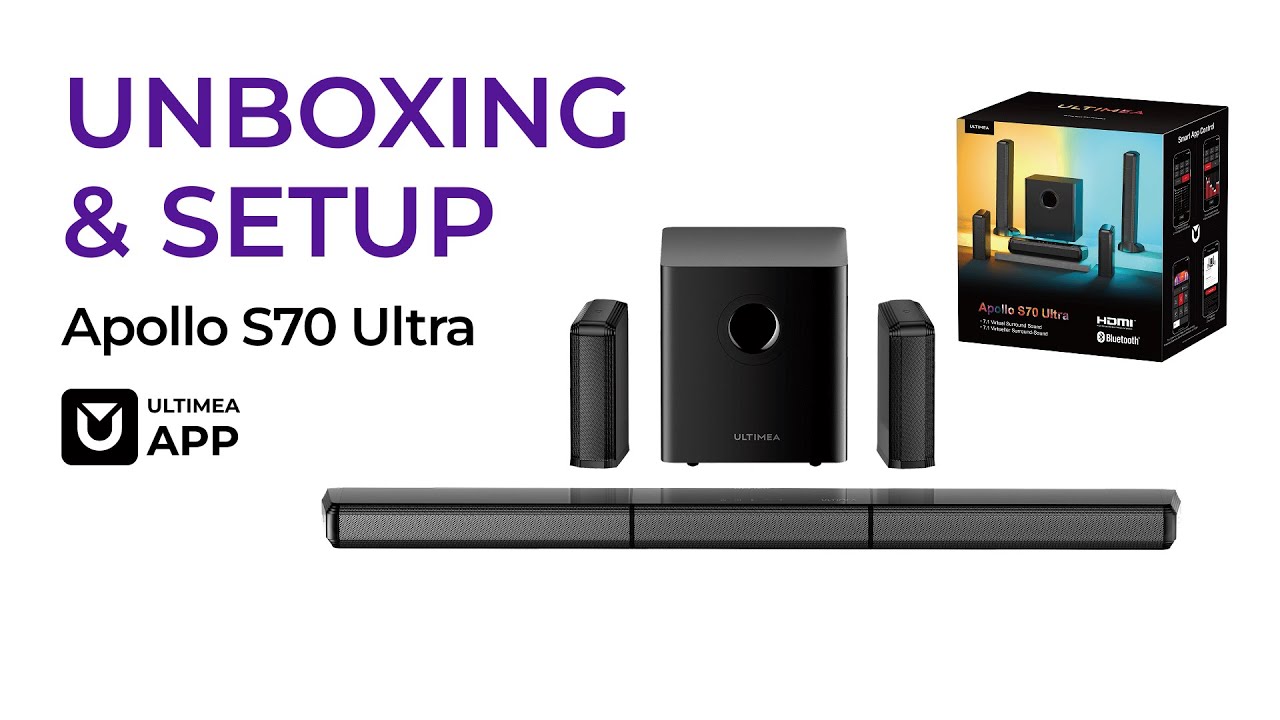 Apollo S70 Ultra Lighting Soundbar Unboxing and Operation Tutorial Video