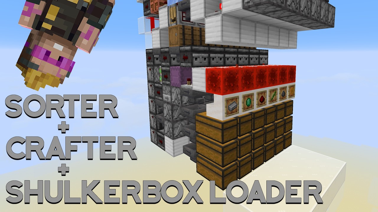 3-in-1 Smart Compression Storage! (Tileable sorter, crafter, and shulkerbox loader) Minecraft 1.21+