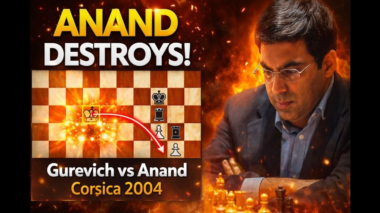 Viswanathan Anand vs Mikhail Gurevich | Corsica Masters KO 2004 | Incredible Chess Battle
