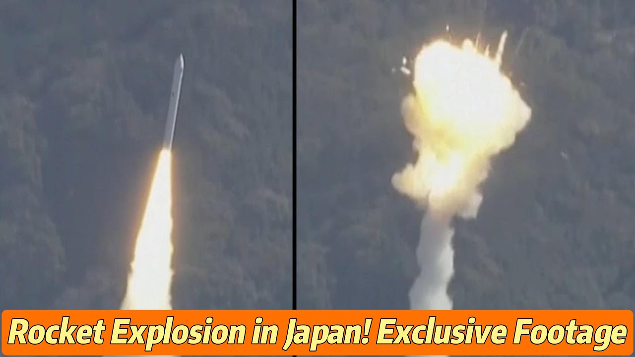 Rocket Explosion in Japan! Exclusive Footage