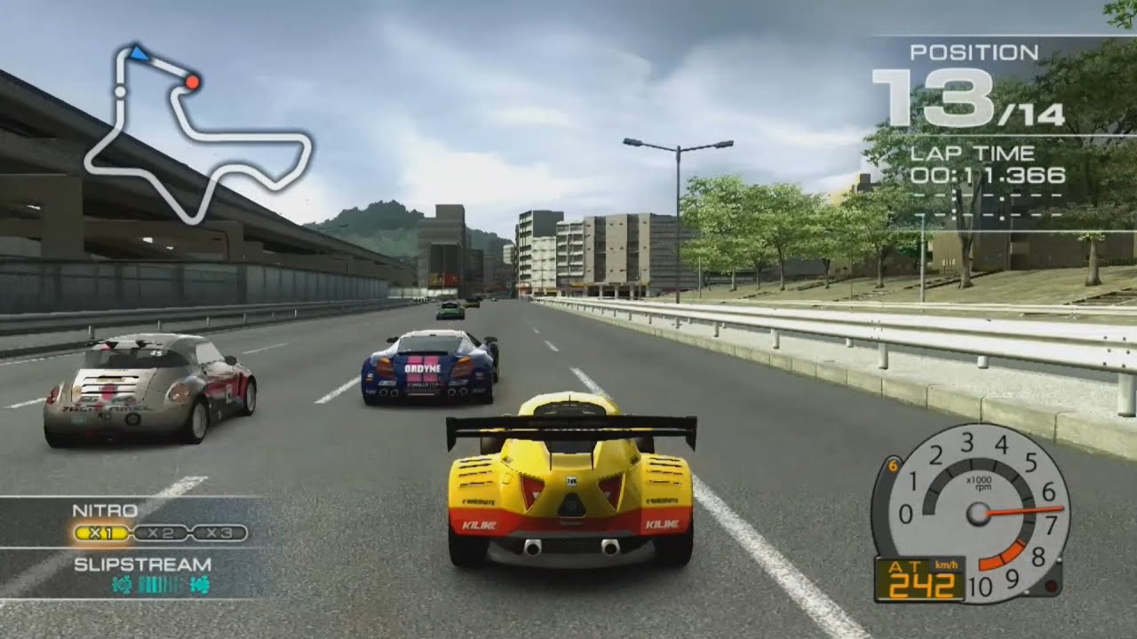 Ridge Racer 7 Maker's Trial CONSUMER TEC with StarnoseCmplete at Old Central R [Control view]