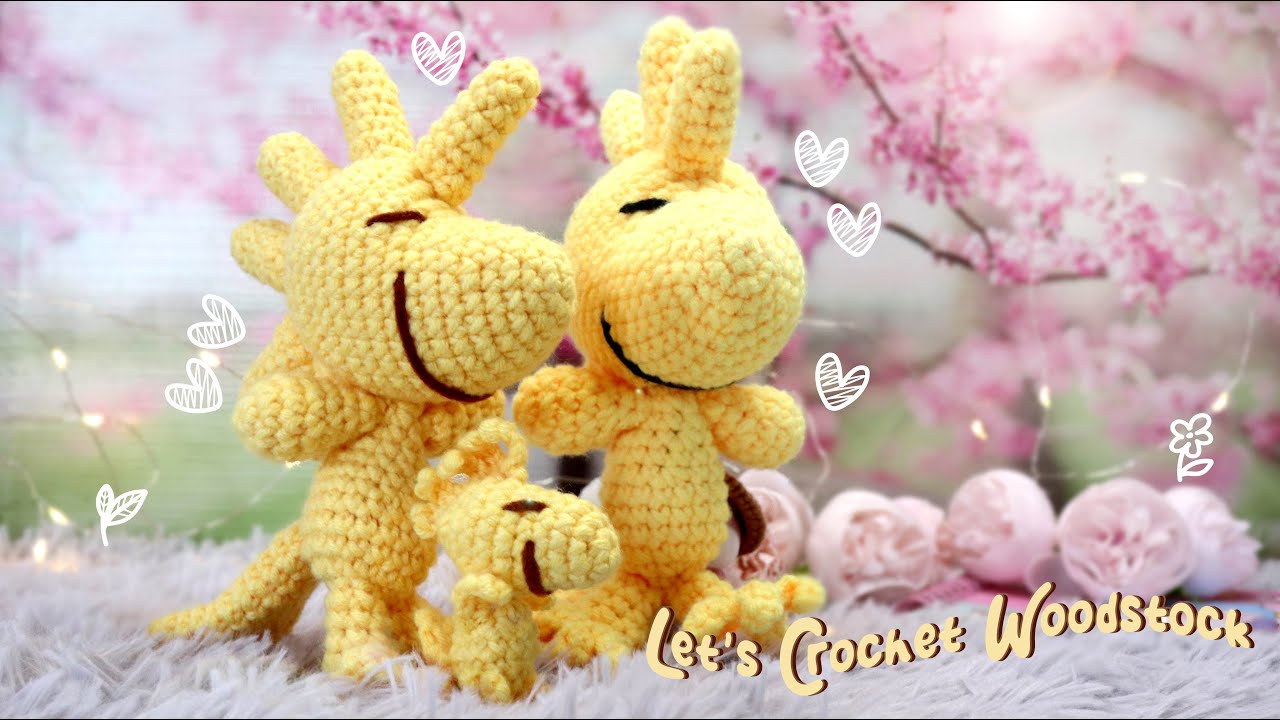 ♡ Woodstock Crochet Tutorial | How to Crochet Woodstock Amigurumi | Free Pattern | Snoopy Crochet ♡