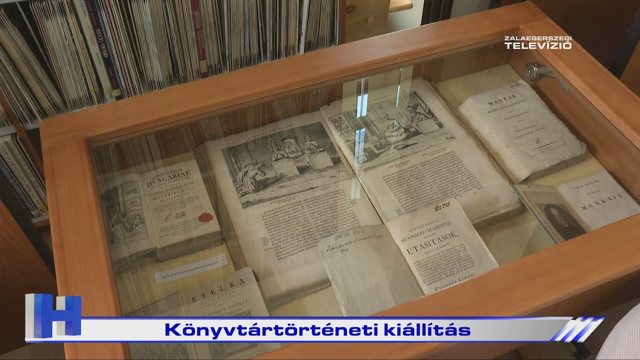 Könyvtártörténeti kiállítás – ZTV Híradó 2026-03-17